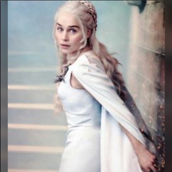 Game of Thrones Daenerys Targaryen Bride Bridal dress gown HALLOWEEN COSTUME - Picture 1 of 13